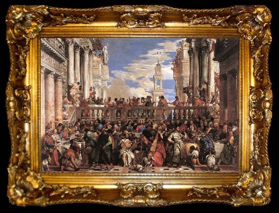 framed  VERONESE (Paolo Caliari) The Marriage at Cana er, ta009-2